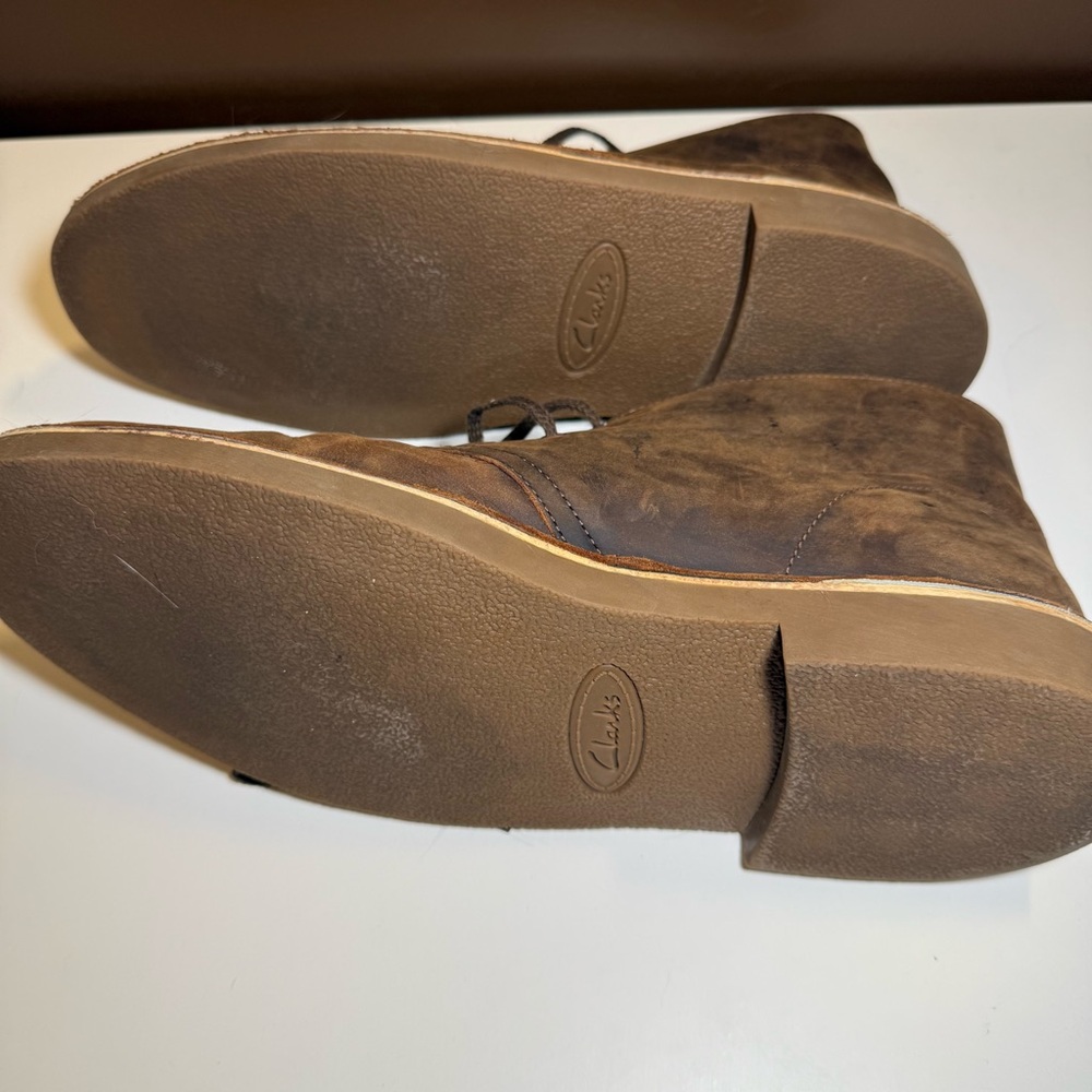 Clarks Men’s Leather Desert Chukka Boots Brown – Size 13 - Picture 11 of 11